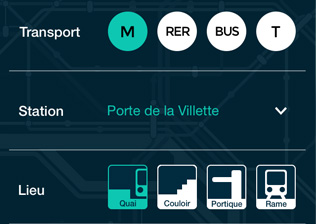 Ook: mobile app interface